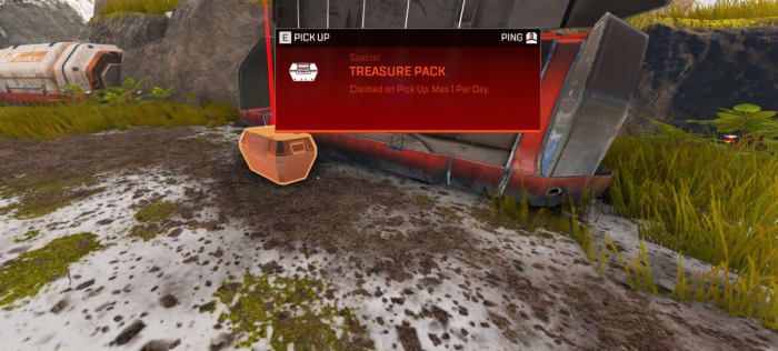 Apex Legends Treasure Pack on World's Edge.